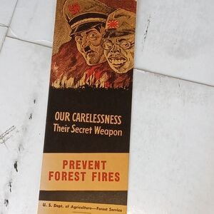 Vintage Forest Fire Prevention Poster